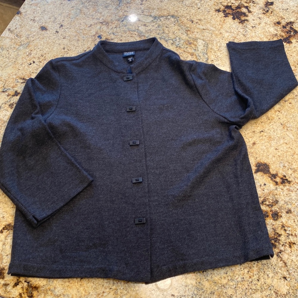 Eileen Fischer Petite Wool Blazer